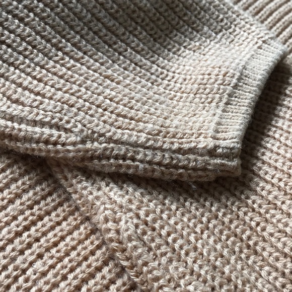 Tan cropped knitted mock neck sweater- H&M - Picture 2 of 5
